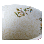 Ваза из голубого фарфора с бронзовыми элементами Blue Garden варинант исполнения - 3 | Loft Concept в Кирове