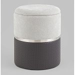 Пуф Mauldine с ящиком серо-черный с экокожей варинант исполнения - 1 | Loft Concept в Кирове