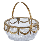 Корзиночка из прозрачного стекла с бронзовой ручкой Eden Garden варинант исполнения - 1 | Loft Concept в Кирове