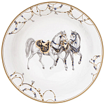 Сервиз обеденный из фарфора с изображением лошадей на 6 персон 23 предмета Porcelain Horse Set варинант исполнения - 6 | Loft Concept в Кирове