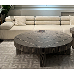 Столик журнальный круглый с полосатым узором Zebroids варинант исполнения - 5 | Loft Concept в Кирове