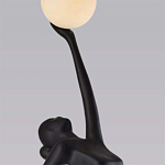 Торшер черная статуэтка Девушка Girl Carries Light Balls варинант исполнения - 1 | Loft Concept в Кирове