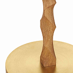 Торшер с цилиндрическим тканевым абажуром на каркасе волнистой формы Rotation варинант исполнения - 2 | Loft Concept в Кирове