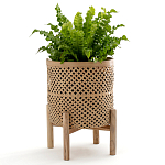 Кашпо на ножках из бамбука Bamboo Decor варинант исполнения - 8 | Loft Concept в Кирове