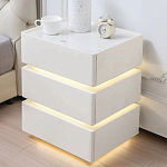 Умная прикроватная тумба с беспроводной зарядкой и подсветкой Smart Bedside Table варинант исполнения - 4 | Loft Concept в Кирове