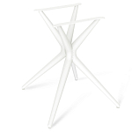 Стол обеденный с круглой столешницей из керамики на четырех белых ножках Sand Ceramics варинант исполнения - 5 | Loft Concept в Кирове