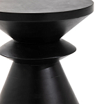 Черный приставной столик из массива AMORPHOUS варинант исполнения - 2 | Loft Concept в Кирове
