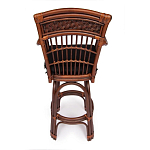 Барный стул из ротанга Eloise коричневый варинант исполнения - 4 | Loft Concept в Кирове