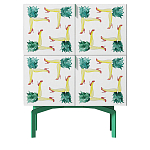 Тумба  с рисунком ShortT Pina Colada Green варинант исполнения - 1 | Loft Concept в Кирове