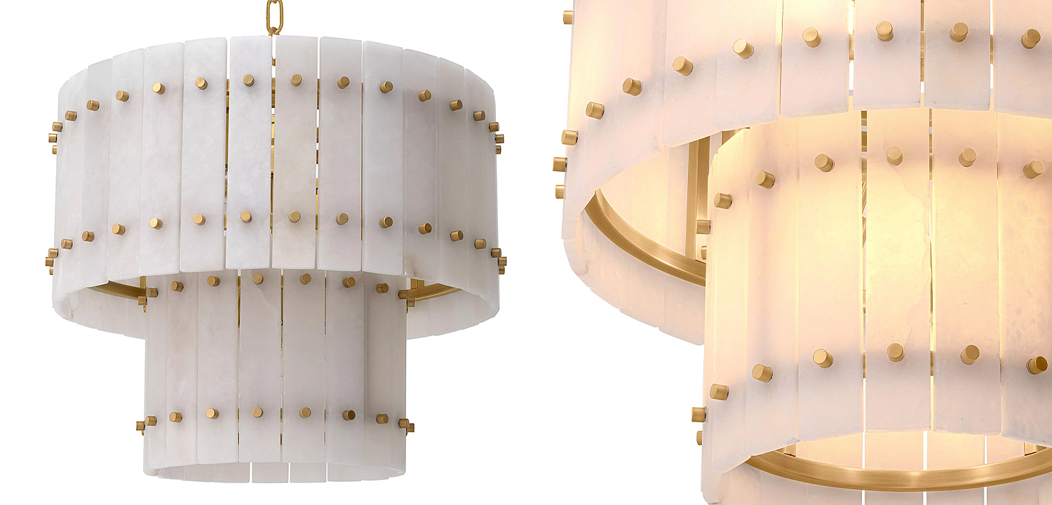 Люстра Eichholtz Chandelier Ruby S Alabaster Люстра Eichholtz Chandelier Ruby S Alabaster - Loft-Concept в Кирове