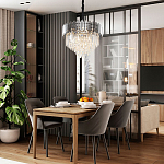 Люстра с хрустальным декором Luxxu Crystal Chrome Chandelier варинант исполнения - 3 | Loft Concept в Кирове