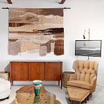 Тканый вручную монументальный настенный гобелен Earth Flow варинант исполнения - 4 | Loft Concept в Кирове