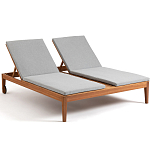 Шезлонг двухместный из эвкалипта Sunset варинант исполнения - 1 | Loft Concept в Кирове