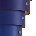 Подвесной светильник фигурный синий из 4-х широких колец Alternating Rings варинант исполнения - 2 | Loft Concept в Кирове