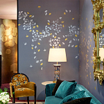 Обои ручная роспись Gingko Colourway SC-98 on Gun Metal dyed silk варинант исполнения - 2 | Loft Concept в Кирове