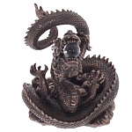 Декоративная статуэтка Дракон Fuzanglong Dragon Dark Bronze Statuette варинант исполнения - 2 | Loft Concept в Кирове