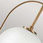 Подвесной светильник с белым плафоном в форме шара в арочной подвеске Hinkley варинант исполнения - 17 | Loft Concept в Кирове