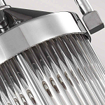 Подвесной светильник цвета хром с рифленым стеклянным цилиндрическим плафоном в современном стиле Feiss варинант исполнения - 5 | Loft Concept в Кирове