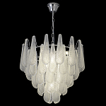 Люстра с подвесками из рифленного стекла в форме капель Textured Glass Chandelier варинант исполнения - 16 | Loft Concept в Кирове