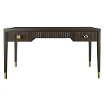 Письменный стол Elsa Dreams Walnut Шпон дерево с двумя ящиками варинант исполнения - 5 | Loft Concept в Кирове