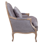 Кресло Ava Classical Armchair brown and grey velour варинант исполнения - 2 | Loft Concept в Кирове