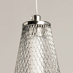 Люстра круглая каскадня с 5-ю плафонами из металлической сетки Mesh Lampshade Lighting варинант исполнения - 9 | Loft Concept в Кирове