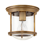 Потолочный светильник для ванных комнат с цилиндрическим стеклянным плафоном и одной лампой Hinkley варинант исполнения - 5 | Loft Concept в Кирове