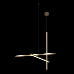 Люстра с 3-мя  пересекающимися цилиндрическими плафонами на тонких тросах Trumpet tube варинант исполнения - 3 | Loft Concept в Кирове