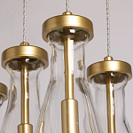 Люстра с 7-ю прозрачными плафонами из стекла в форме капли Lucid Rain  варинант исполнения - 7 | Loft Concept в Кирове