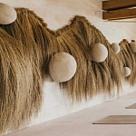 Большая дизайнерская Инсталляция из соломы RAFFIA Installation  варинант исполнения - 4 | Loft Concept в Кирове