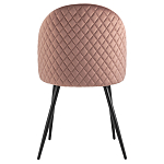 Мягкий стул в велюре пыльно-розового цвета Miruna Chair варинант исполнения - 3 | Loft Concept в Кирове