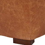 Кожаное модульное кресло коричневое без подлокотников с подушкой Coul Leather Modular Armchair варинант исполнения - 5 | Loft Concept в Кирове