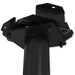 Барный стул вращающийся со спинкой и подлокотниками Douglas Rhombus Черный Велюр варинант исполнения - 7 | Loft Concept в Кирове