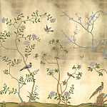 Обои ручная роспись Badminton Deep Rich Gold gilded paper варинант исполнения - 1 | Loft Concept в Кирове