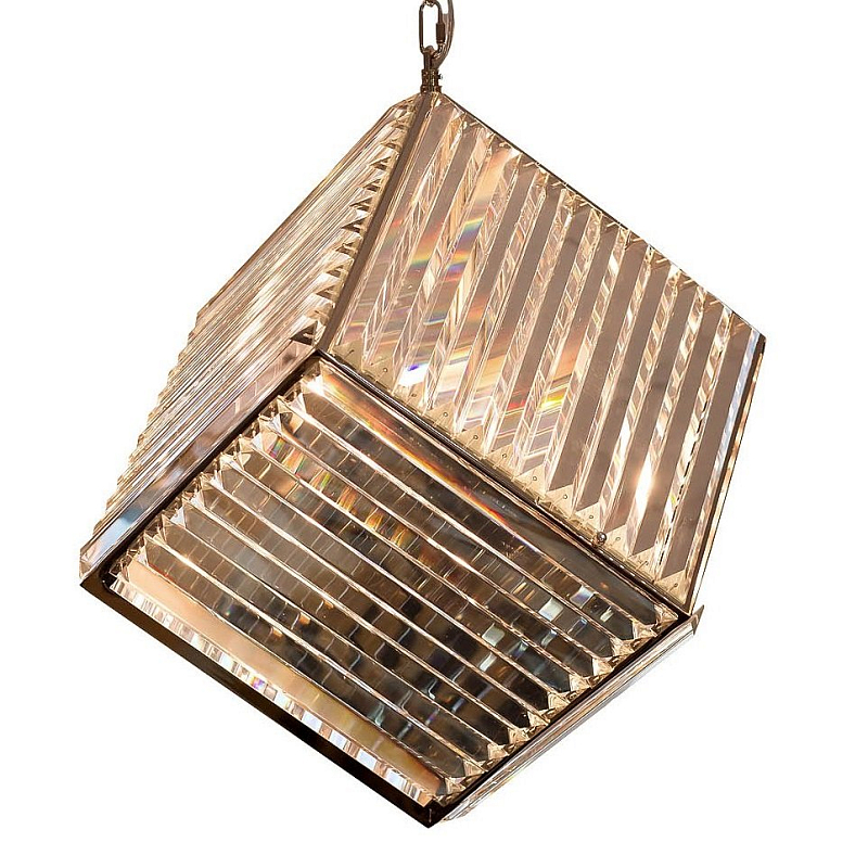 Люстра Cube Jalousie Pendant Глянцевое золото Черный Прозрачный Люстра Cube Jalousie Pendant Глянцевое золото Черный Прозрачный в Кирове | Loft Concept