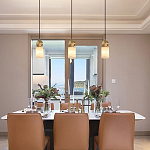 Подвесной светильник светодиодный с цилиндрическим плафоном Stone Helios варинант исполнения - 1 | Loft Concept в Кирове