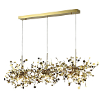 Люстра подвесная из трех частей с металлическими круглыми элементами Terzani Argent варинант исполнения - 2 | Loft Concept в Кирове