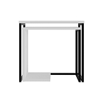 Комплект из 2-х приставных столов белого цвета из дерева ZIGOSH WHITE варинант исполнения - 1 | Loft Concept в Кирове