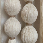 Панно на стену из хлопковых нитей White Morse Wall Hanging  варинант исполнения - 3 | Loft Concept в Кирове