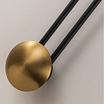 Бра с янтарным стеклянным диском и золотистыми акцентами Savio Glass Disc варинант исполнения - 3 | Loft Concept в Кирове