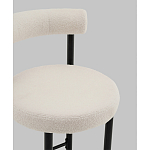Стул полубарный Floreo букле молочный варинант исполнения - 2 | Loft Concept в Кирове