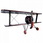 Полка книжная в виде аэроплана в стиле лофт FLY варинант исполнения - 1 | Loft Concept в Кирове