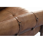 Двухместный диван Duncan винтажная коричневая кожа варинант исполнения - 4 | Loft Concept в Кирове