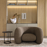 Дизайнерское полукруглое мягкое кресло CINNAMON Armchair варинант исполнения - 3 | Loft Concept в Кирове