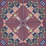 Плитка дизайнерская с узором Мангалоры варинант исполнения - 3 | Loft Concept в Кирове