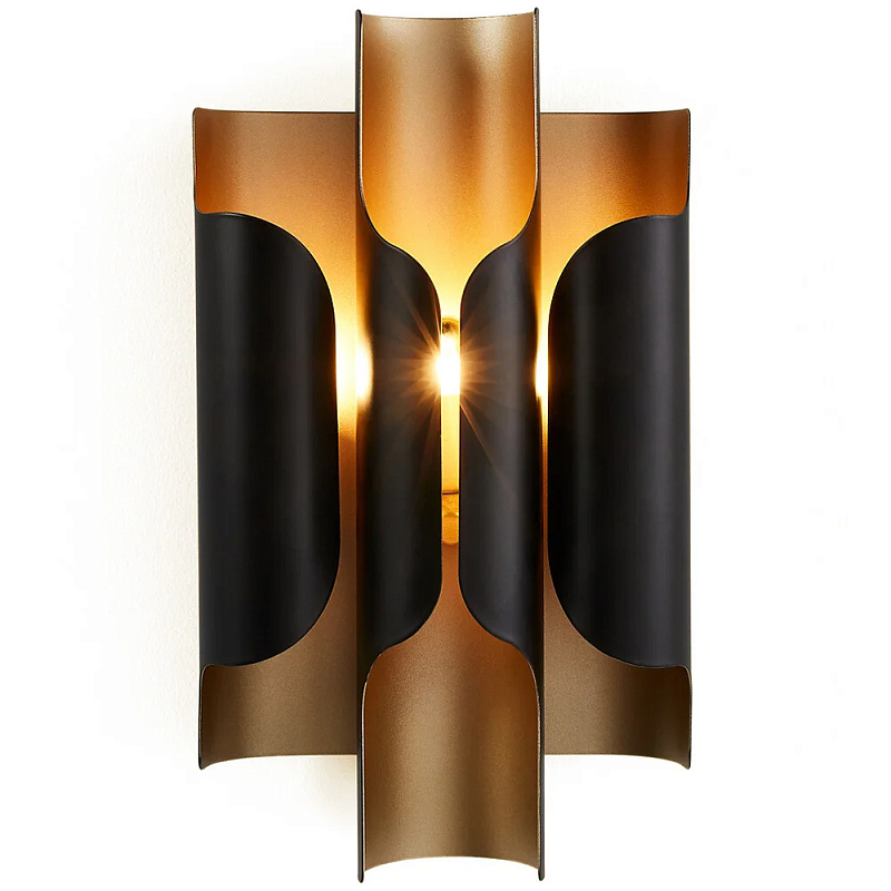 Бра из металла Dolton Wall Lamp Black Черный Латунь Бра из металла Dolton Wall Lamp Black Черный Латунь в Кирове | Loft Concept