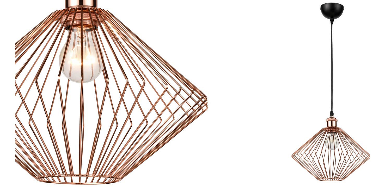 Подвесной светильник Loft Wire Cage pink gold Подвесной светильник Loft Wire Cage pink gold - Loft-Concept в Кирове