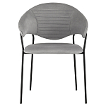 Серый стул с обивкой из искусственной замши Alexis варинант исполнения - 2 | Loft Concept в Кирове