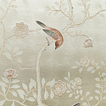 Обои ручная роспись Temple Newsam White Gold gilded silk варинант исполнения - 6 | Loft Concept в Кирове