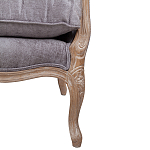 Кресло Ava Classical Armchair brown and grey velour варинант исполнения - 6 | Loft Concept в Кирове